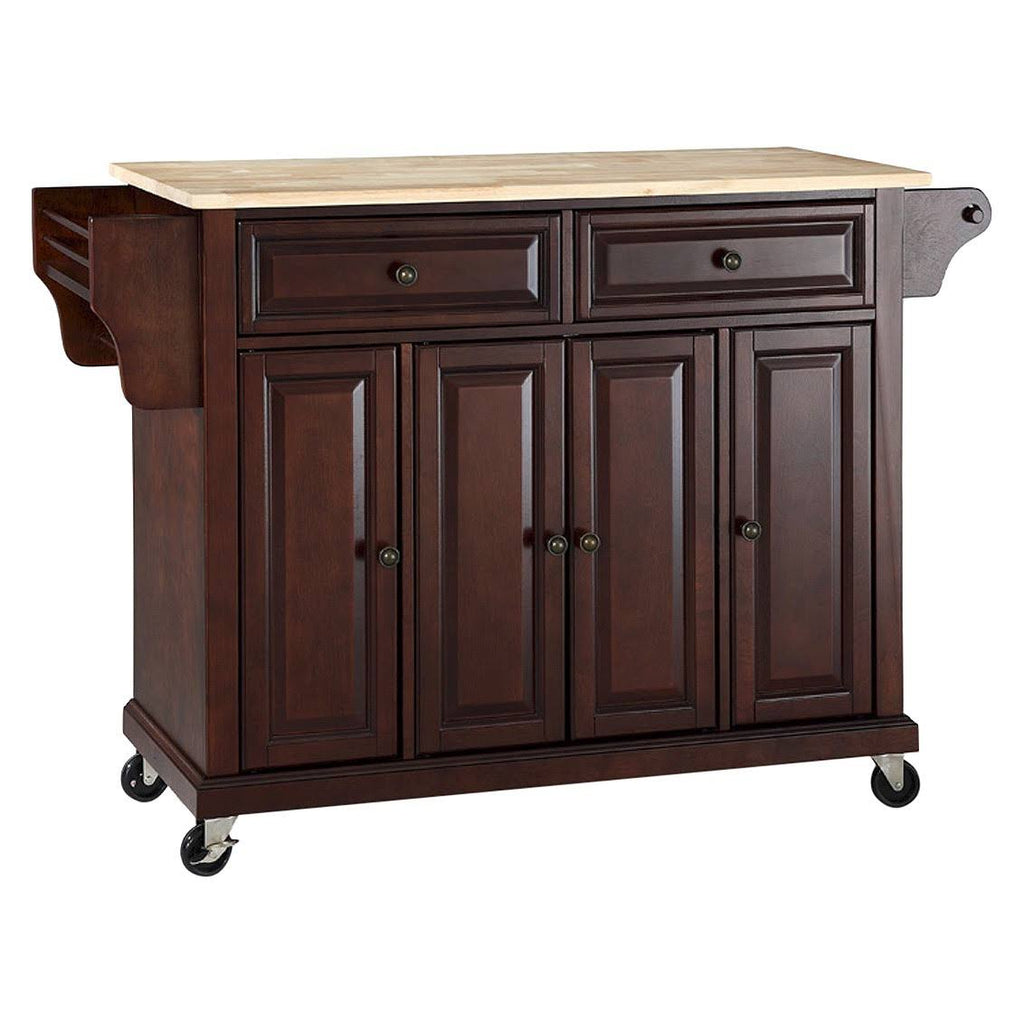 Natural Wood Top Kitchen Cart F551