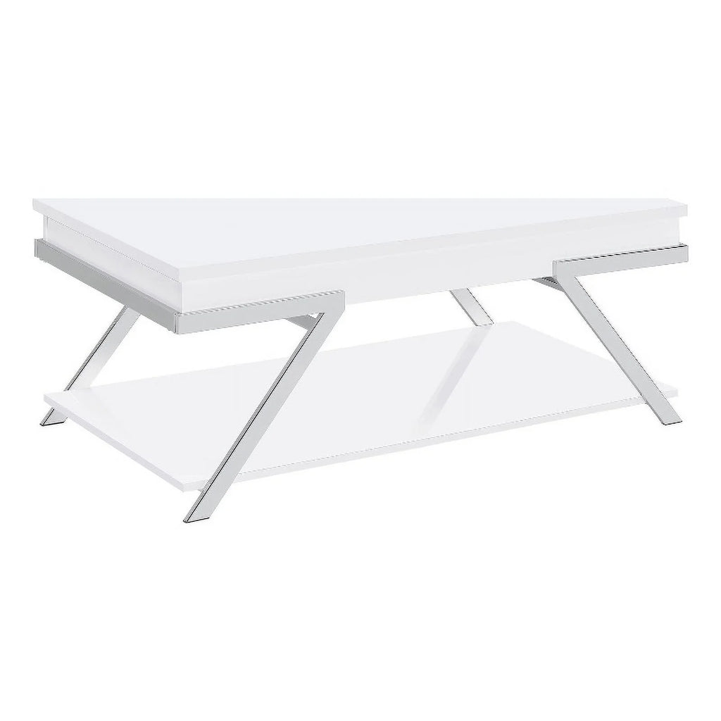 Contemporary Wood Lift Top Coffee Table V59428
