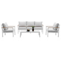 4 Pieces Patio Sectional Sofa Set with Table O1399