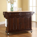 Natural Wood Top Kitchen Cart F551