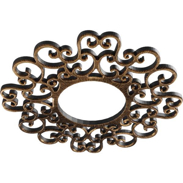 Antiqued Bronze PVC Pierced Ceiling Medallion M55240