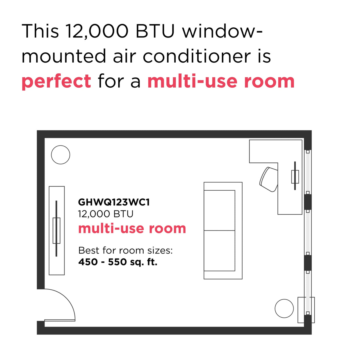 8000 BTU Inverter Window Air Conditioner N2413
