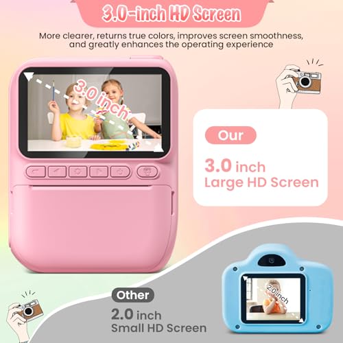 Instant Print Kids Camera 32MP 1080P with 32GB SD Card X203461